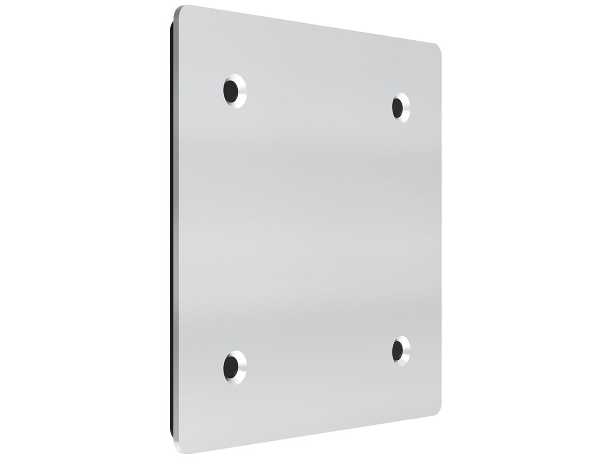 Schraubdeckel Spotbox UP1 88×88×1.5mm Aluminium grau