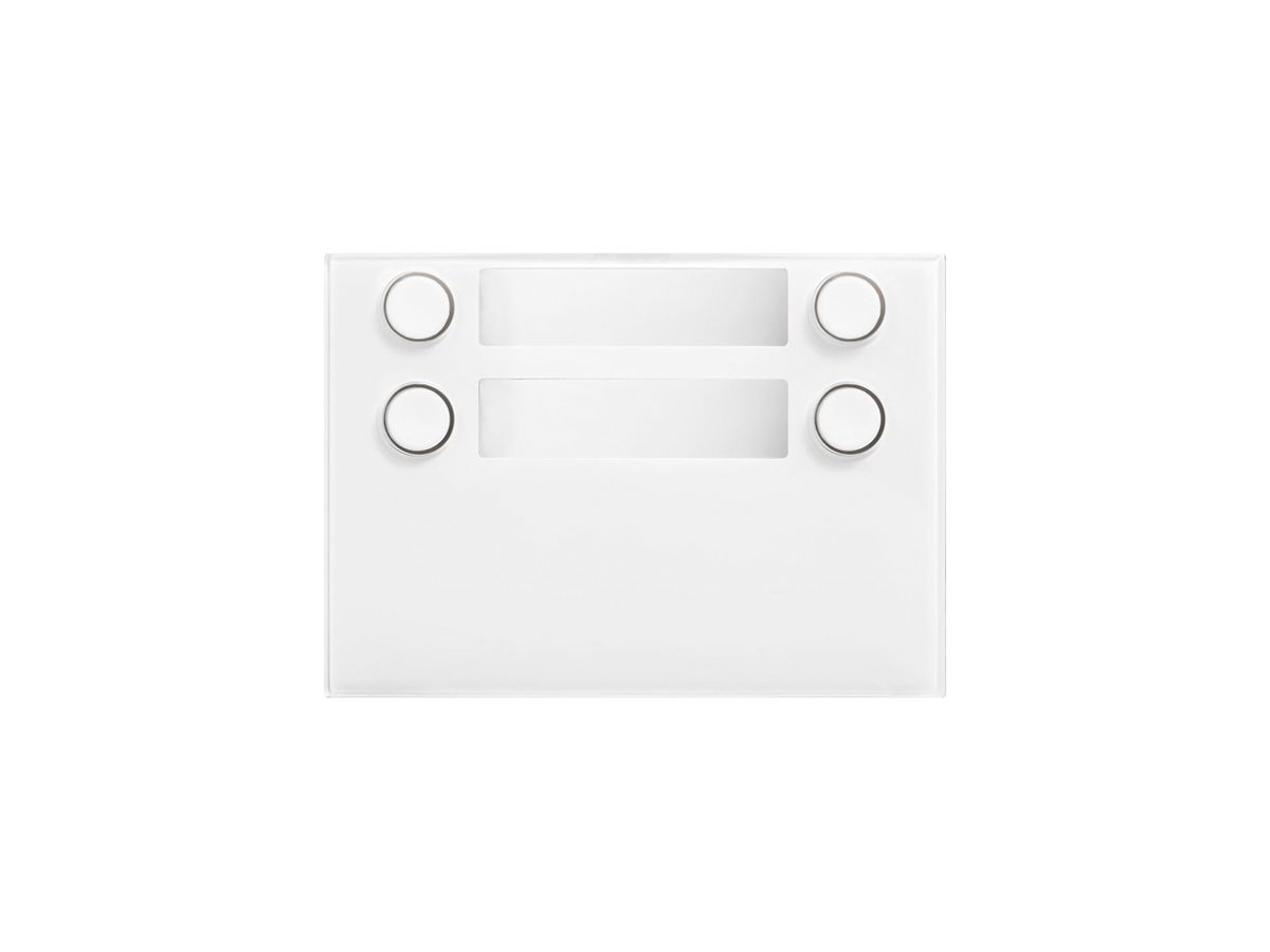 Frontplatte für Ruftastenmodul Urmet Alpha, 4×Taste (2×2), IP55, weiss