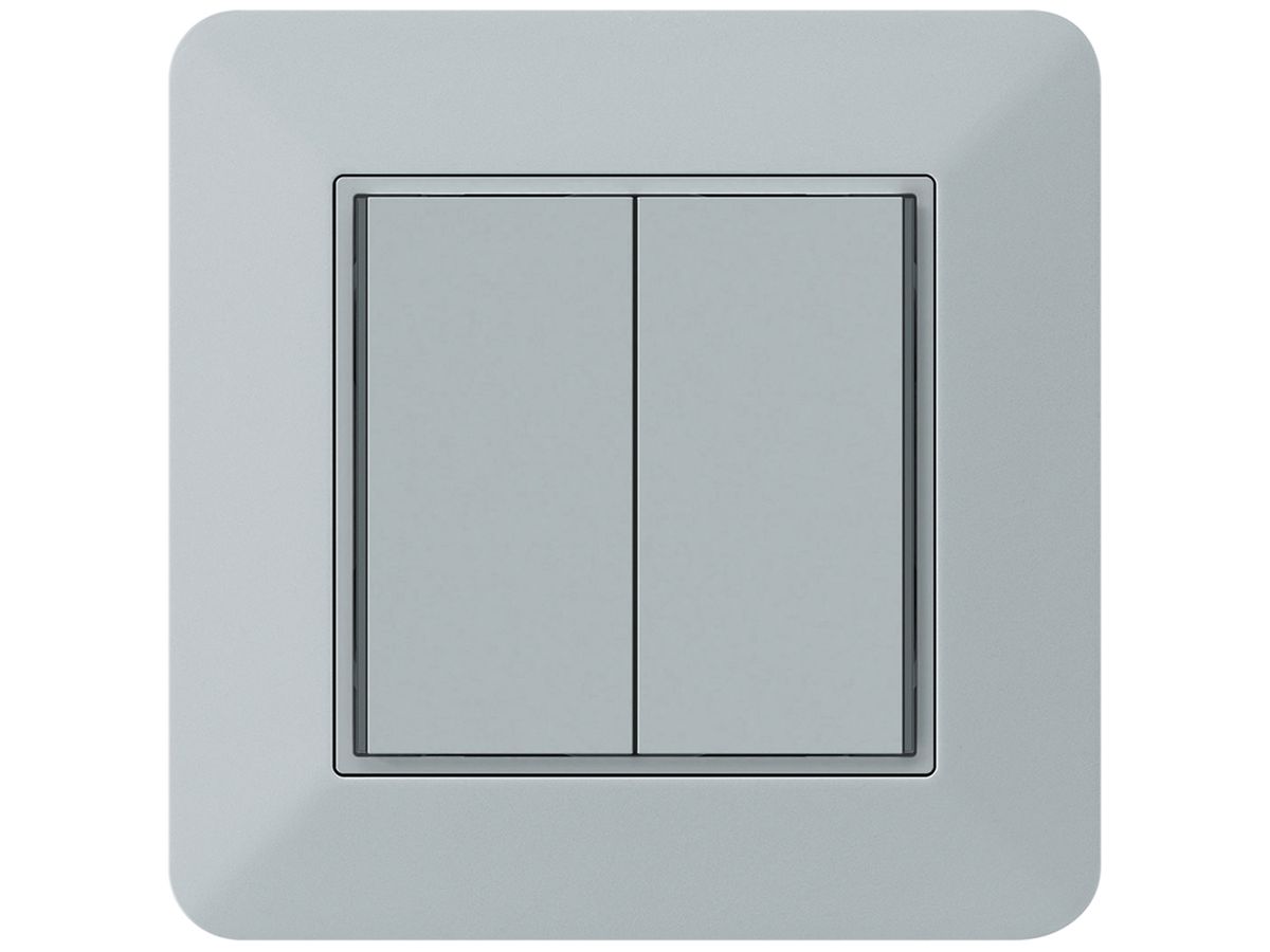 UP-Taster KNX KTR 2×Tasten 4×Betätigungspunkte LED grau