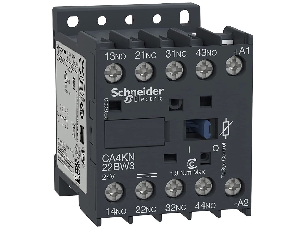 Hilfsschütz Schneider Electric CA4 24VDC 2S 2Ö