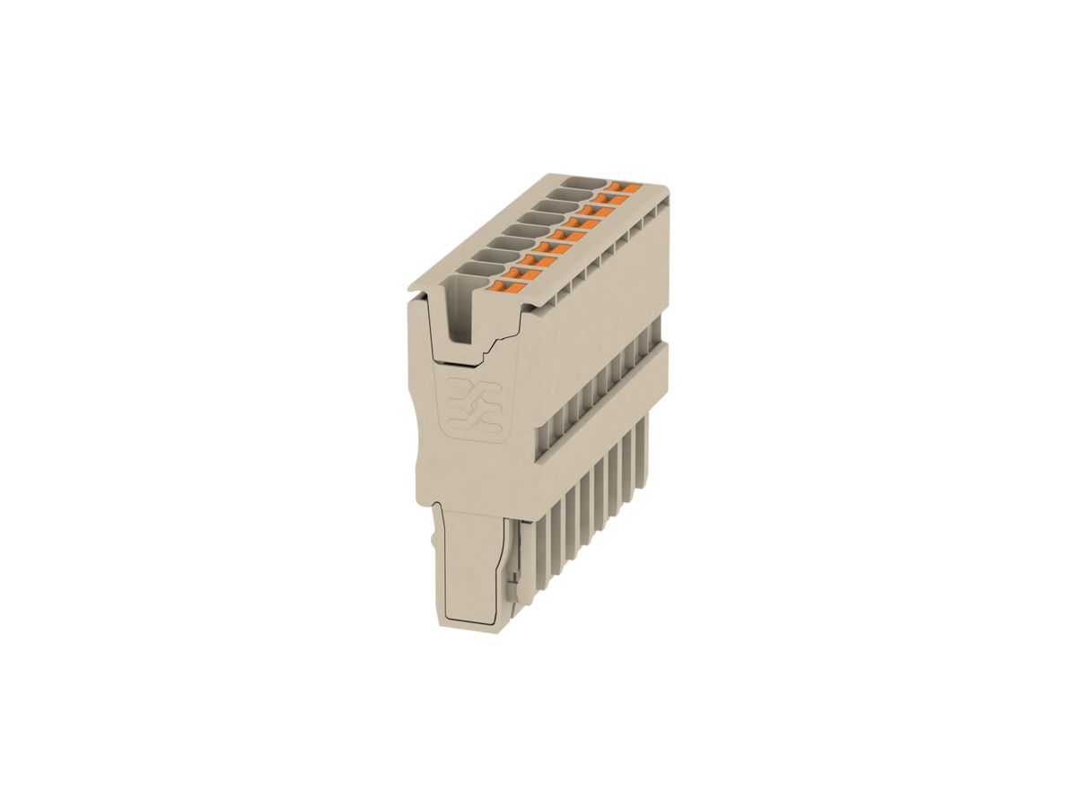 Stecker Weidmüller APG 2.5mm² 9L beige