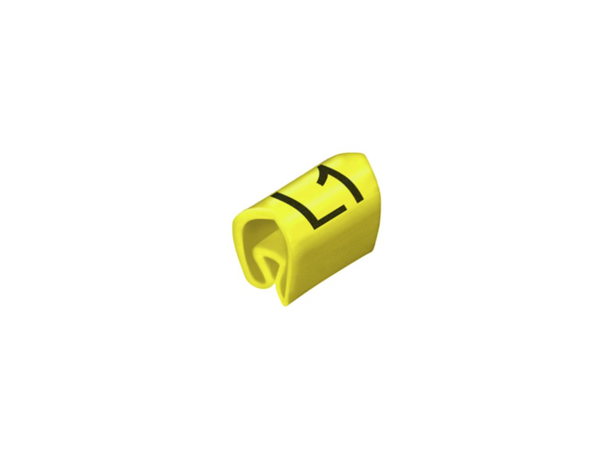 Leitermarkierer Weidmüller CLI C MP für Ø3…5mm 6×4.2mm Aufdruck: L1, gelb
