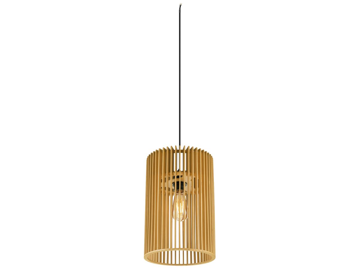 Pendelleuchte SLV WUD cylindrical E27 1×60W direkt Ø250mm braun