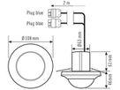 UP-Präsenzmelder ESYLUX PD-C 360i/24 DUO DALI mit WINSTA Code I, weiss