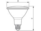 LED-Lampe Philips MASTER VALUE E27 13W 1000lm 2700K DIM PAR38 25°