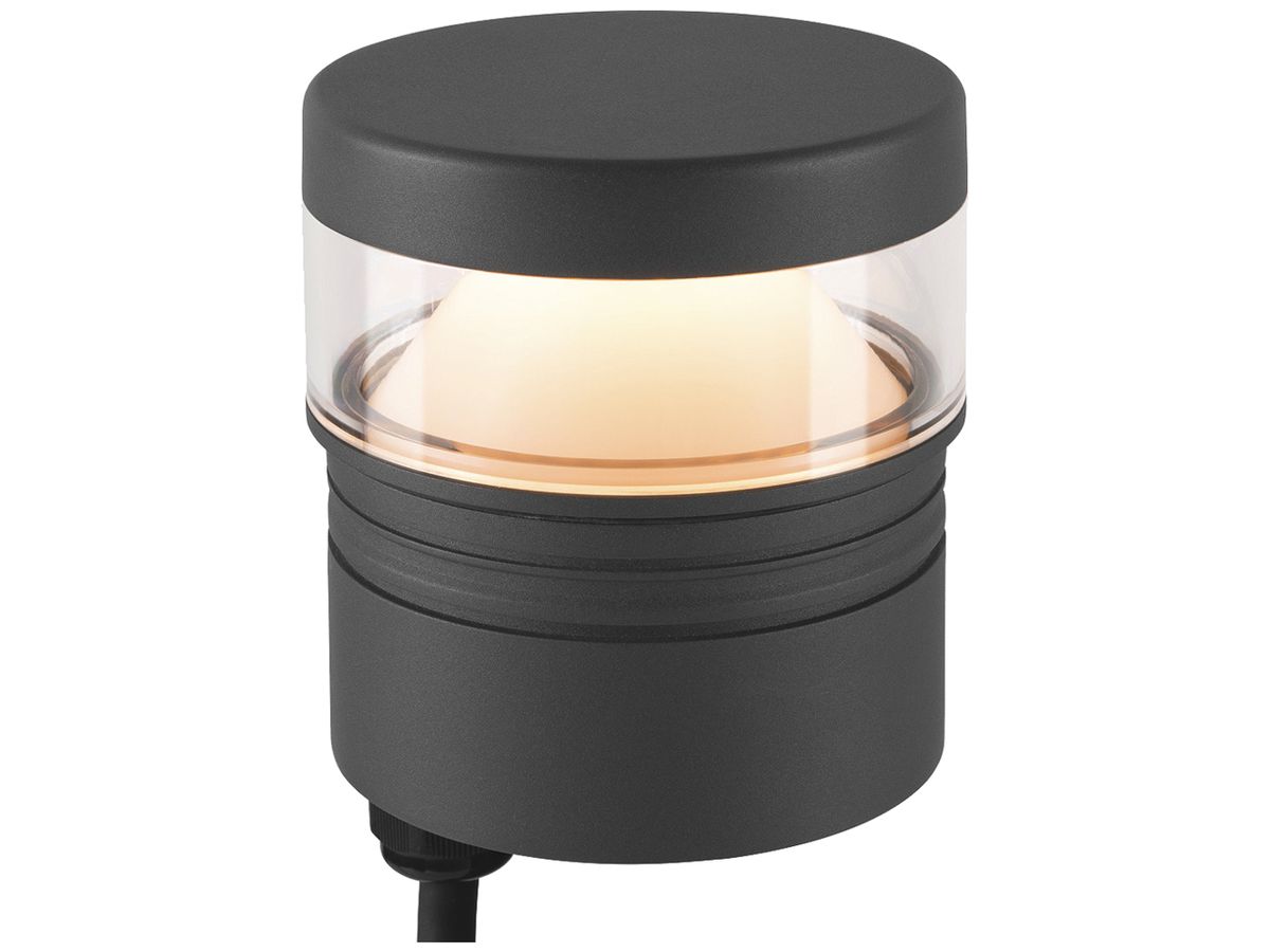 LED-Leuchtenkopf SLV M-POL S 10W 750lm 827 IP65 DALI Ø120.9 anthrazit 360°