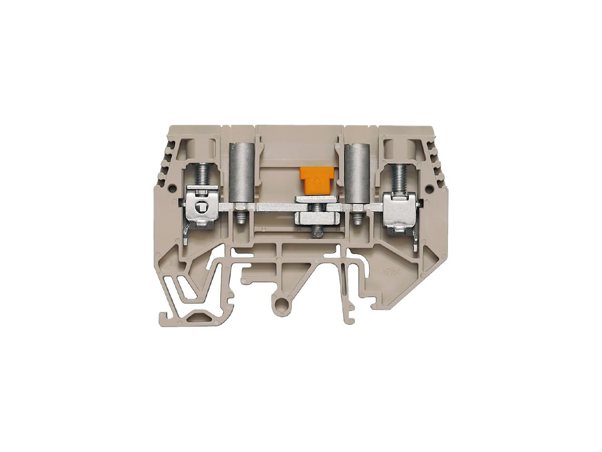 Messtrenn-Reihenklemme Weidmüller WTL 6/1 STB Schraub.gleitend TS32 TS35 beige