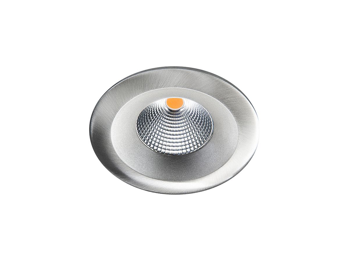 LED-Downlight SG UniLED IsoSafe 7W 630lm 930 IP20/IP54 42° DIM Ø94mm Silber