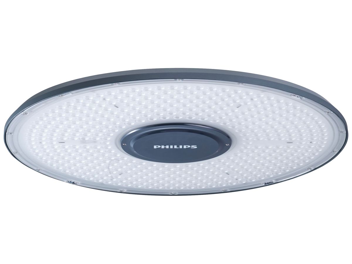 LED-Hallenstrahler Philips CoreLine 222W 40000lm 4000K IP66 WB DALI Ø480 grau