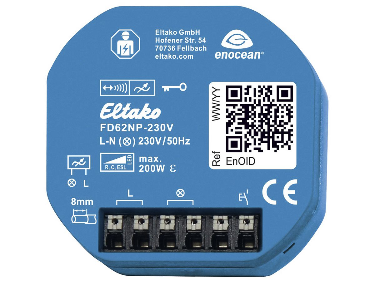 EB-RF-Universal-Dimmaktor Eltako FD62NP-230V 200W ohne N