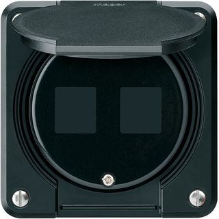 UP-Montageset robusto HMS IP55 schwarz für 2×Modul für Kombination