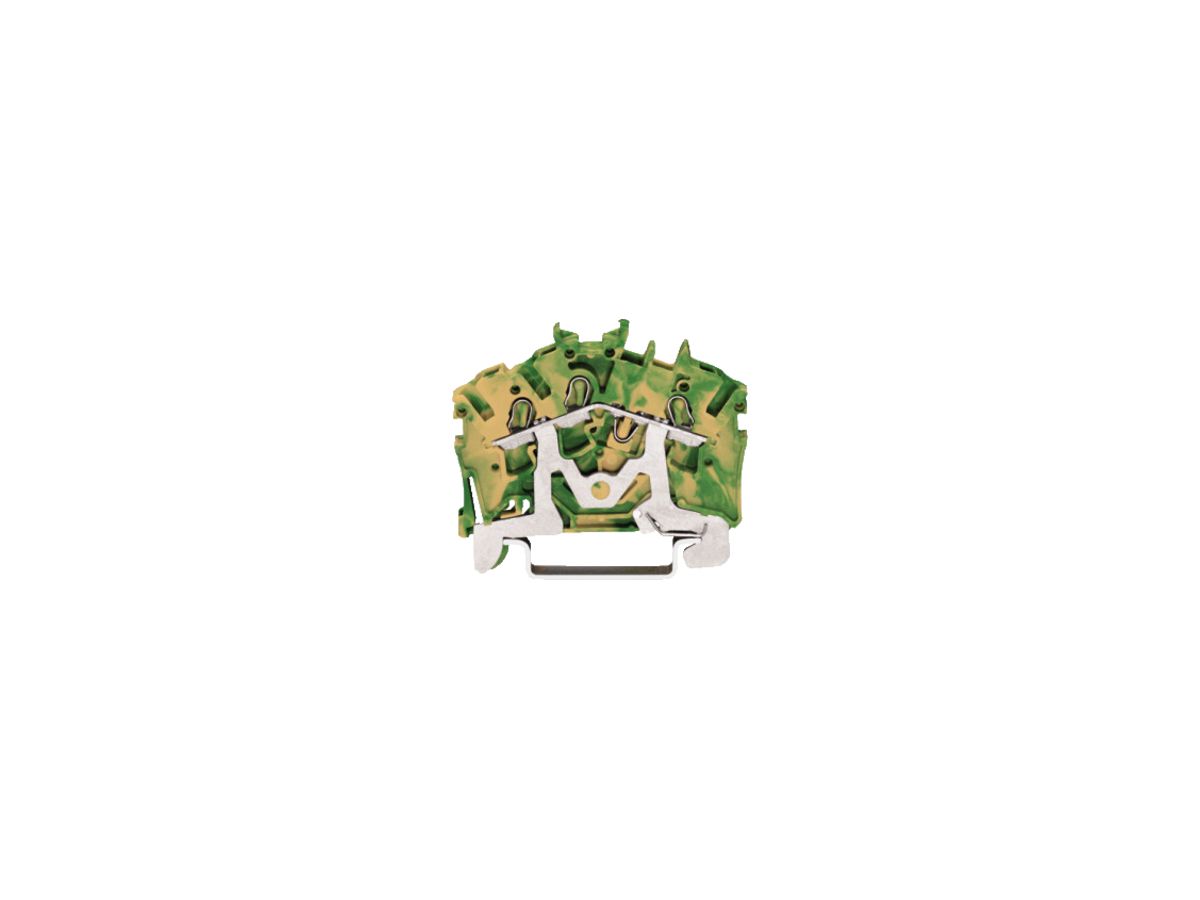 Durchgangsklemme WAGO TOPJOB S 4mm² 3L grün/gelb
