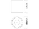 Anbaugehäuse LEDVANCE COMFORT Aluminium Ø116×120mm weiss