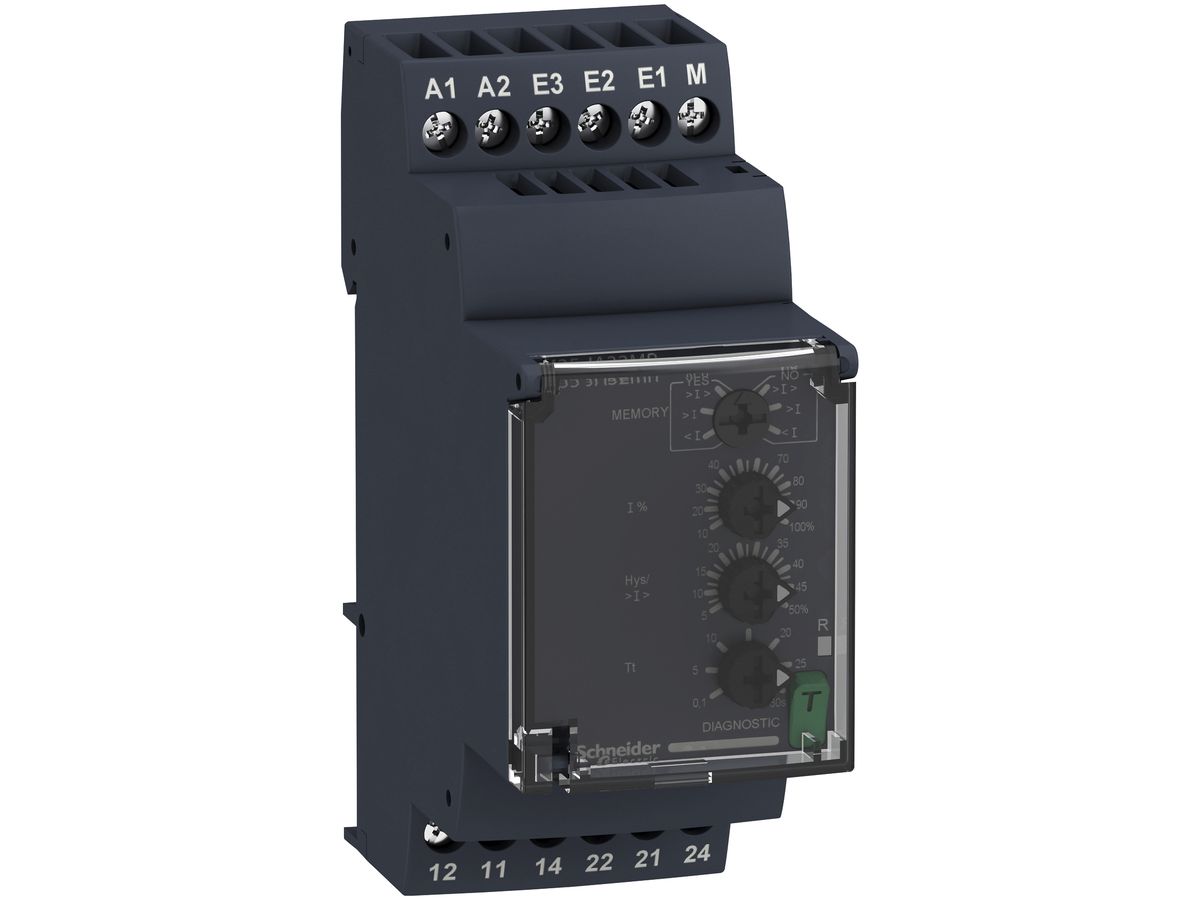 REG-Stromwächter Schneider Electric 24…240VAC/DC 1.5…15A, Verzögerung, B=36mm