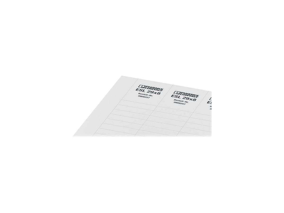 Einsteckstreifen ESL 24X 4 weiss, 24×4mm
