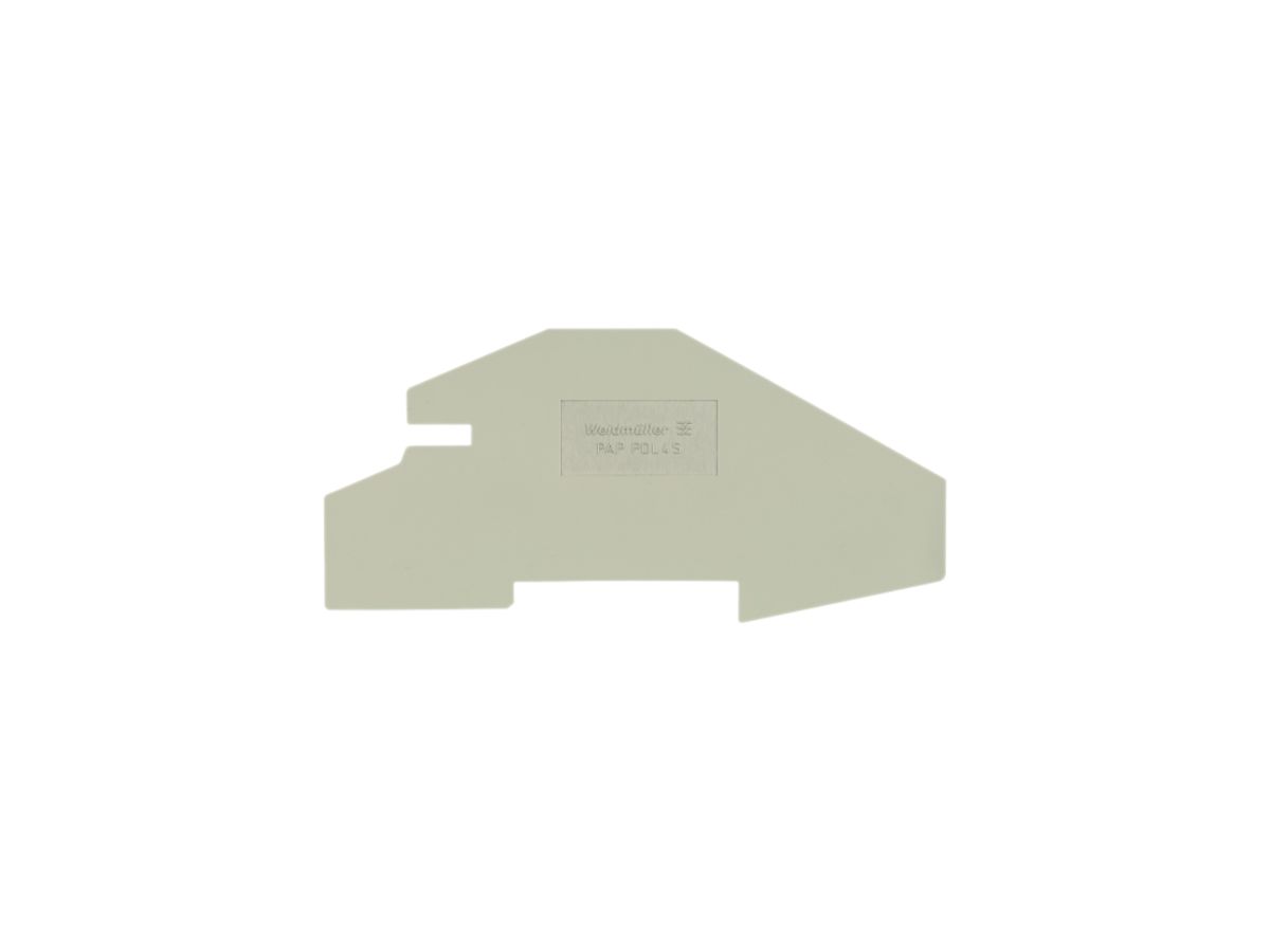 Abschlussplatte Weidmüller PAP PDL4S 100×1.5mm beige