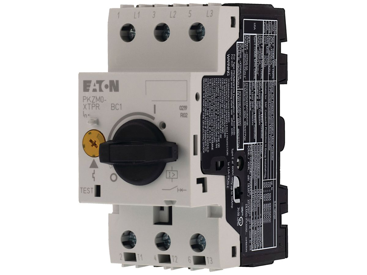 Transformatorschutzschalter Eaton PKZM0-2,5-T 3P 1.6…2.5A 50A Schraubanschluss