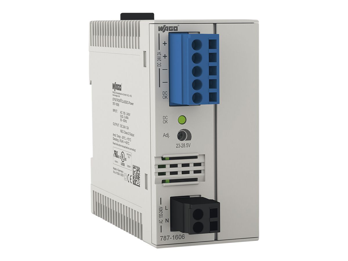 REG-Stromversorgung WAGO EPSITRON COMPACT einphasig, 2A 24VDC