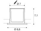 EB-LED-Deckenleuchte KAMUELA ECO 6.5W 3000K dimmbar 38° IP65 schwarz