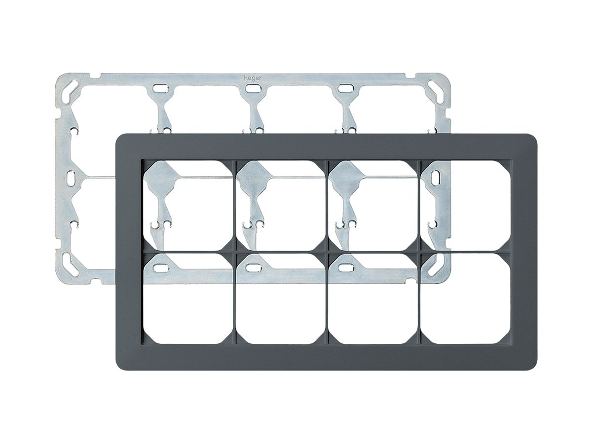 UP-Kopfzeile kallysto.trend 2×4 anthrazit horizontal