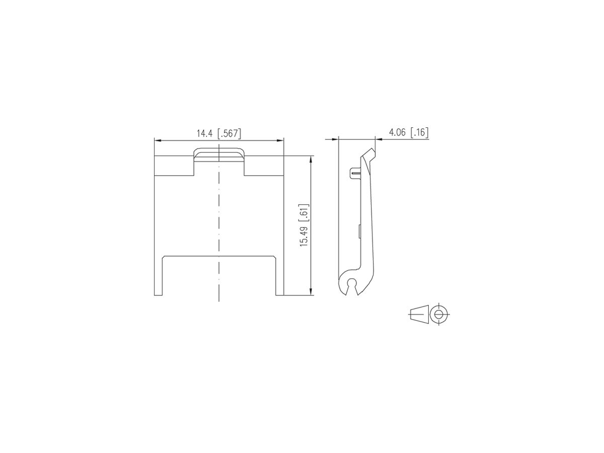 Staubschutzklappe H-LINE M, für Anschlussmodul, grün, 10 Stück