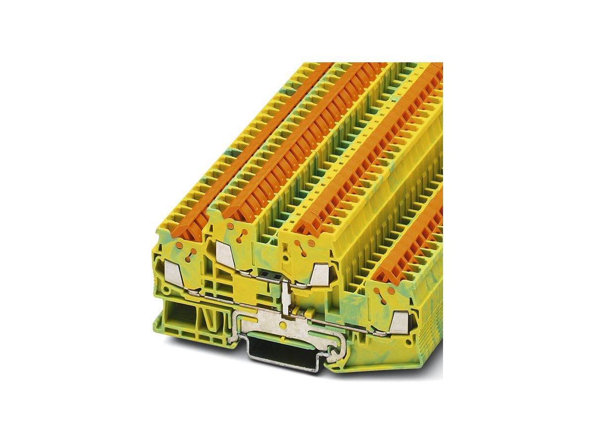 Reihenklemme 0.25…1.5mm² Schnellanschluss grün/gelb