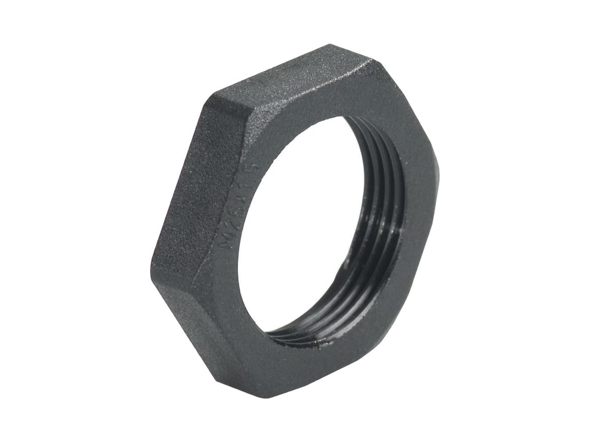 Gegenmutter AGRO PA M16×1.5 6-kant, schwarz