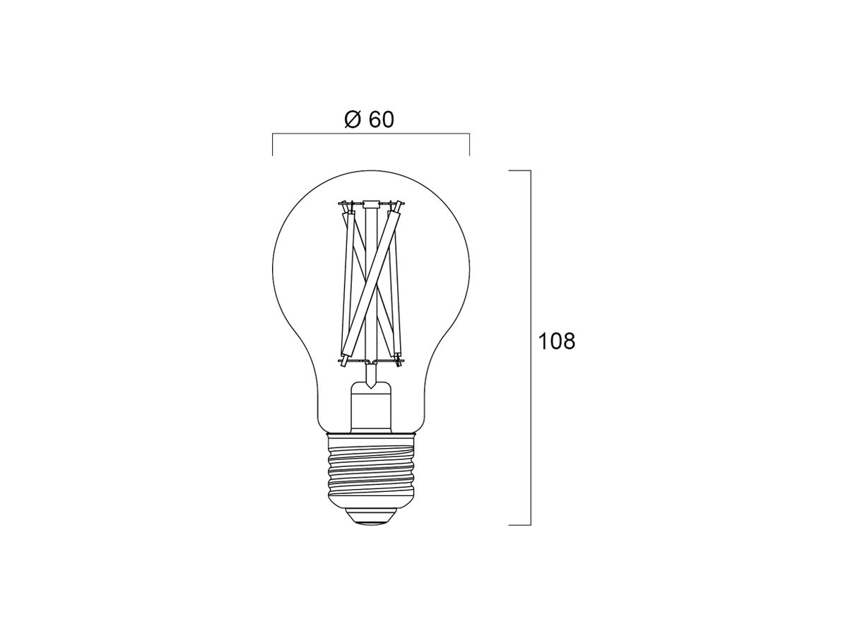 LED-Lampe Sylvania ToLEDo Retro E27 7W 806lm 2000…6500K Typ A