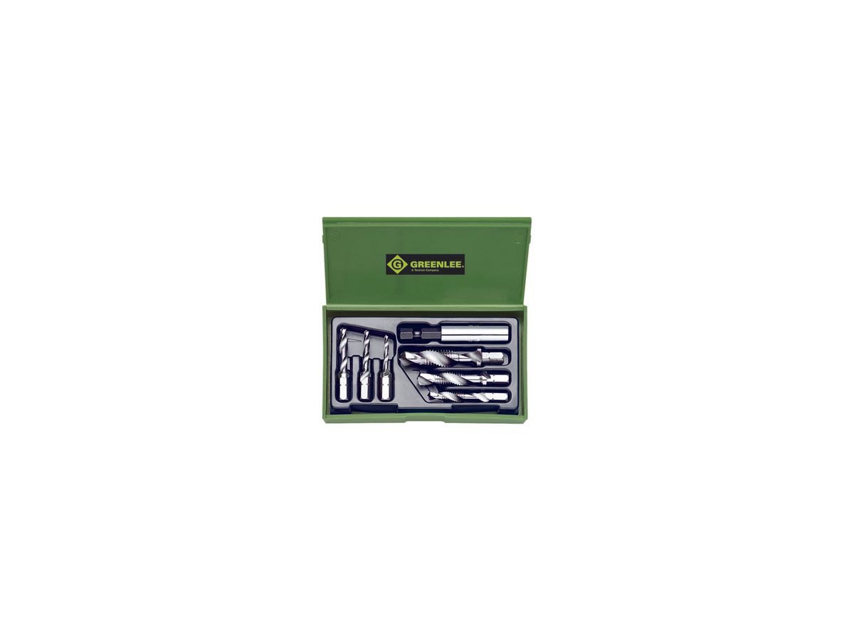 Kombi-Bit-Set Greenlee M3…M10 und Bit-Halter