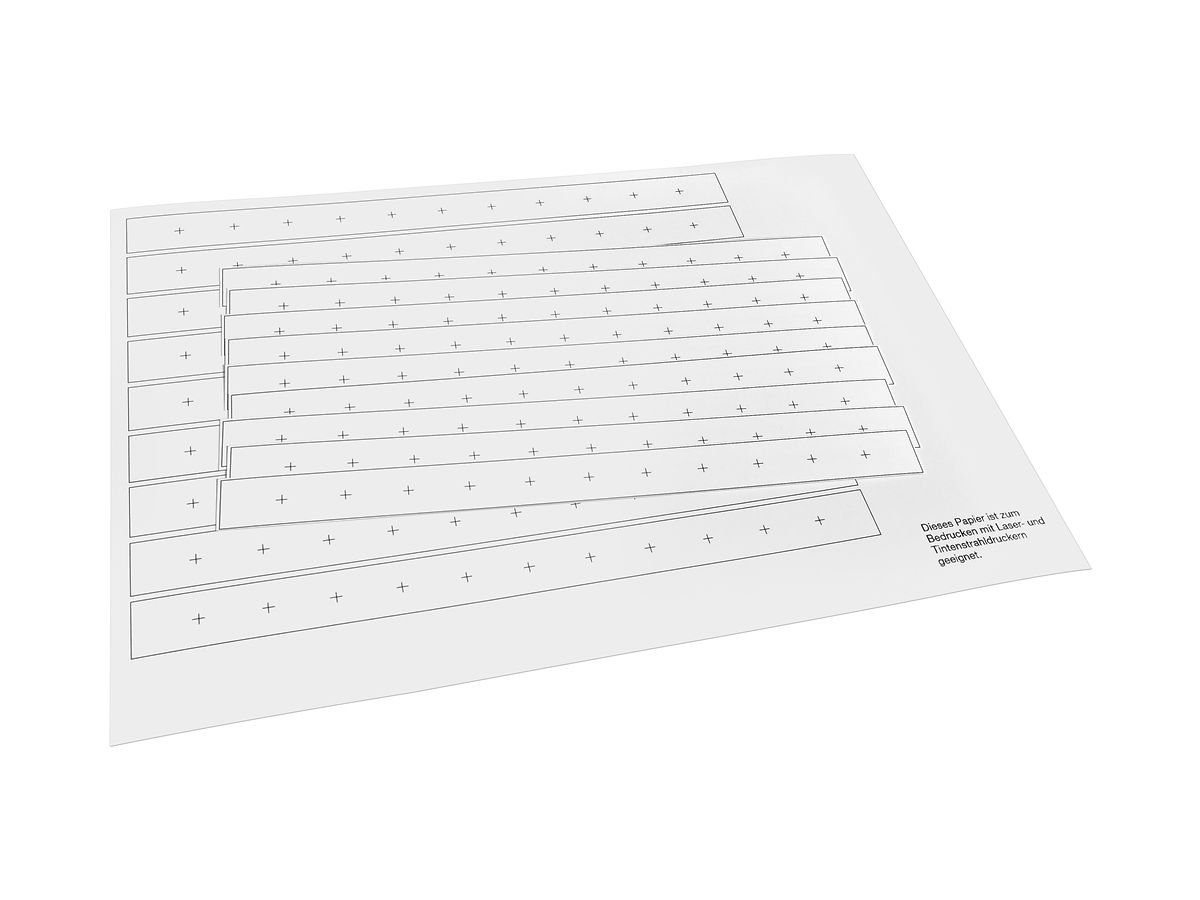 Beschriftungsstreifen-Set SE Prisma XS, 10 Stück