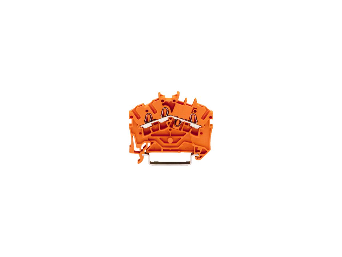 Durchgangsklemme WAGO TOPJOB S 4mm² 3L orange