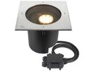 EB-LED-Bodenleuchte SLV DASAR XL IP67 27W 2600lm 830 DALI 270×270 Edelstahl