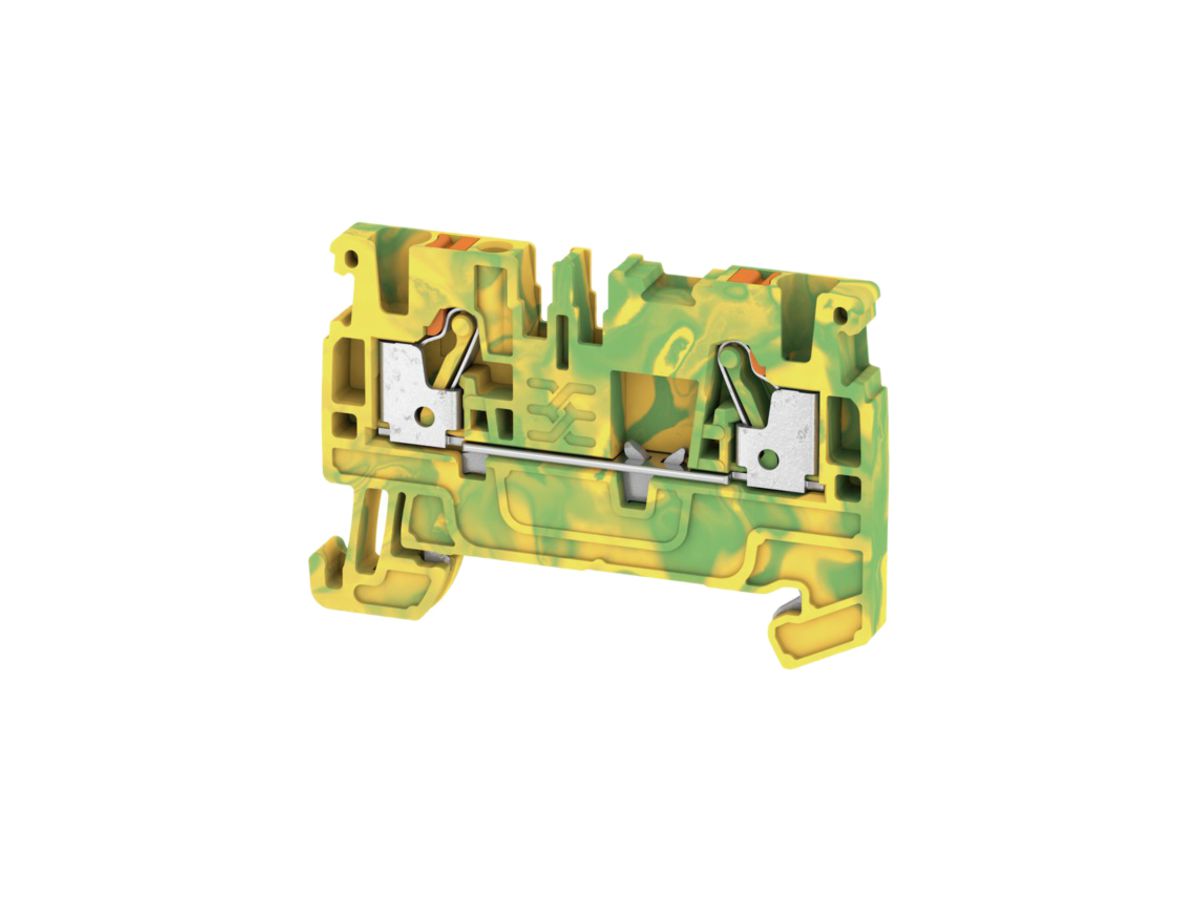 Schutzleiter-Reihenklemme Weidmüller A2C PUSH IN 2.5mm² grün-gelb