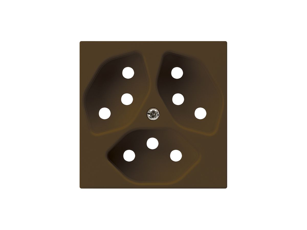 Frontplatte kallysto 3×T13 br 60×60 60×60mm für Steckdose 3×T13