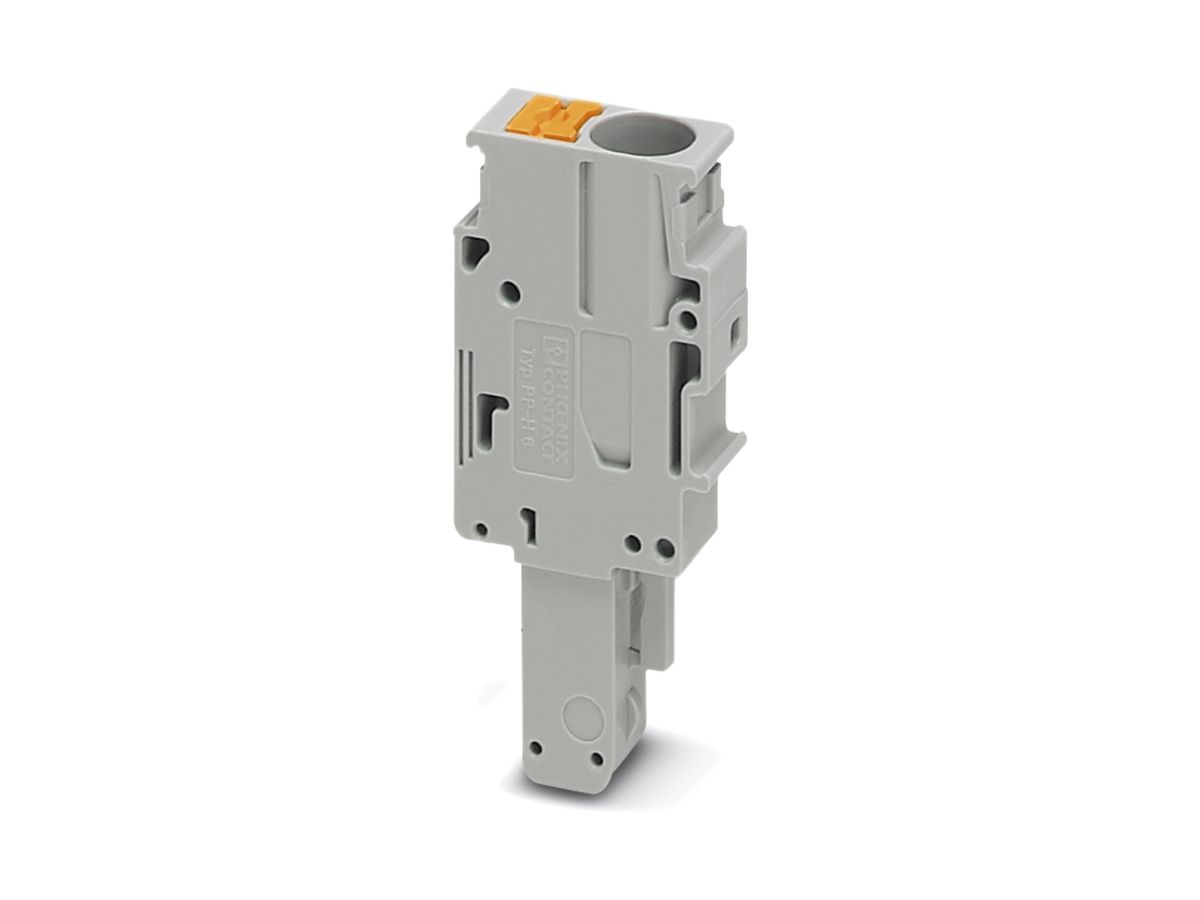 Selbstkonfektionierbarer Stecker Phoenix Contact 1L grau PP-H 6/1-L