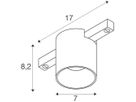 LED-Spot SLV FIXT-IT Standard 7W 800lm 927 36° DALI 48V AD round ws/sz