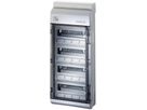 AP-Kleinverteiler Hensel 4-reihig, 708×295×129mm, 48 TE (4×12×18 mm), IP65
