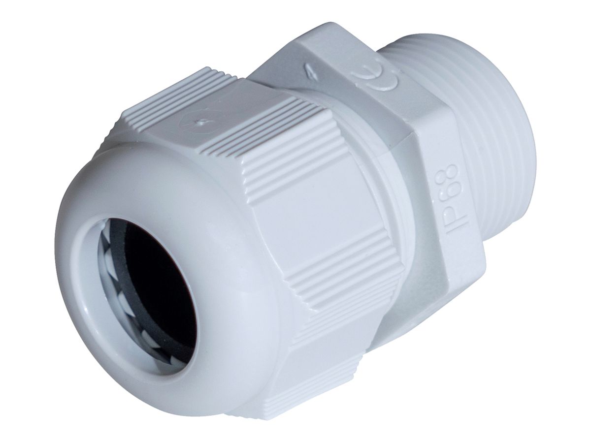 Kabelverschraubung PLICA-TEC, M16 für Kabel Ø2.5…6.5mm 15mm PA IP68 lichtgrau