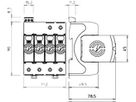 Überspannungsableiter Bettermann V50 +NPE+FS, 3L, Typ 1+2, 280V