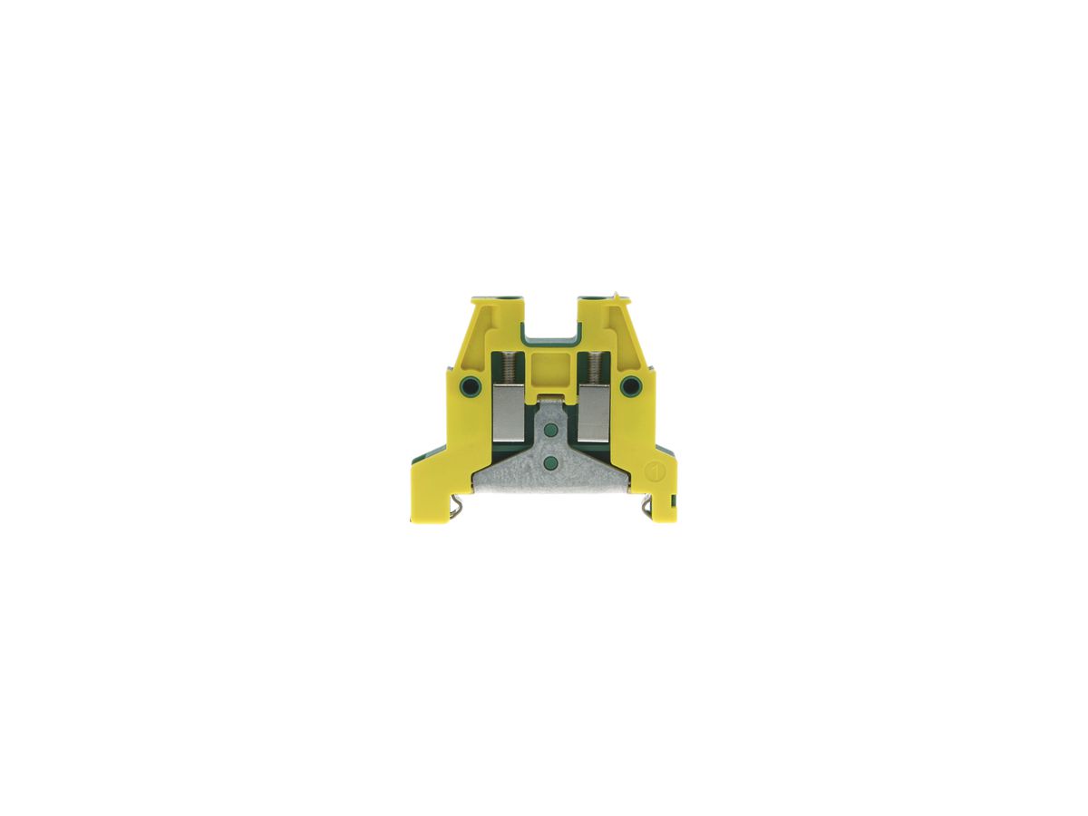 Schutzleiter-Reihenklemme Woertz 1.5…4mm² Schraubanschluss 2×1 TH35 grün/gelb