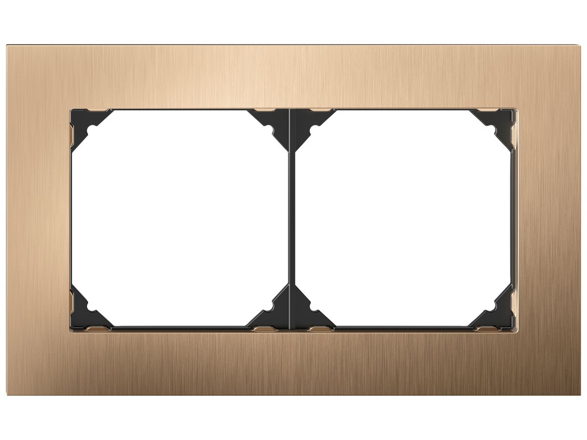 UP-Abdeckrahmen EDIZIO.liv prestige SNAPFIX® 2×1/1×2 94×154mm Me-champ