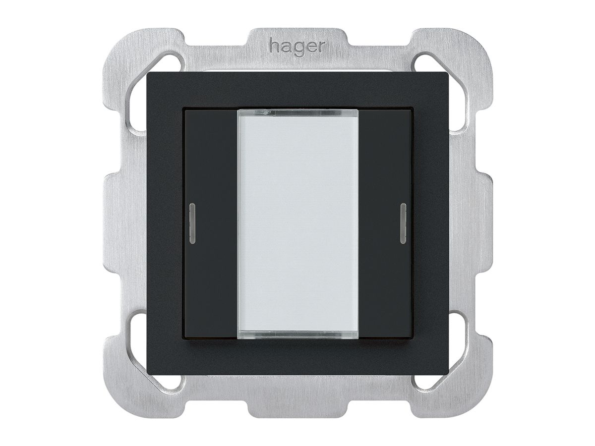 UP-Taster kallysto B KNX 2× RGB LED s/e-link schwarz