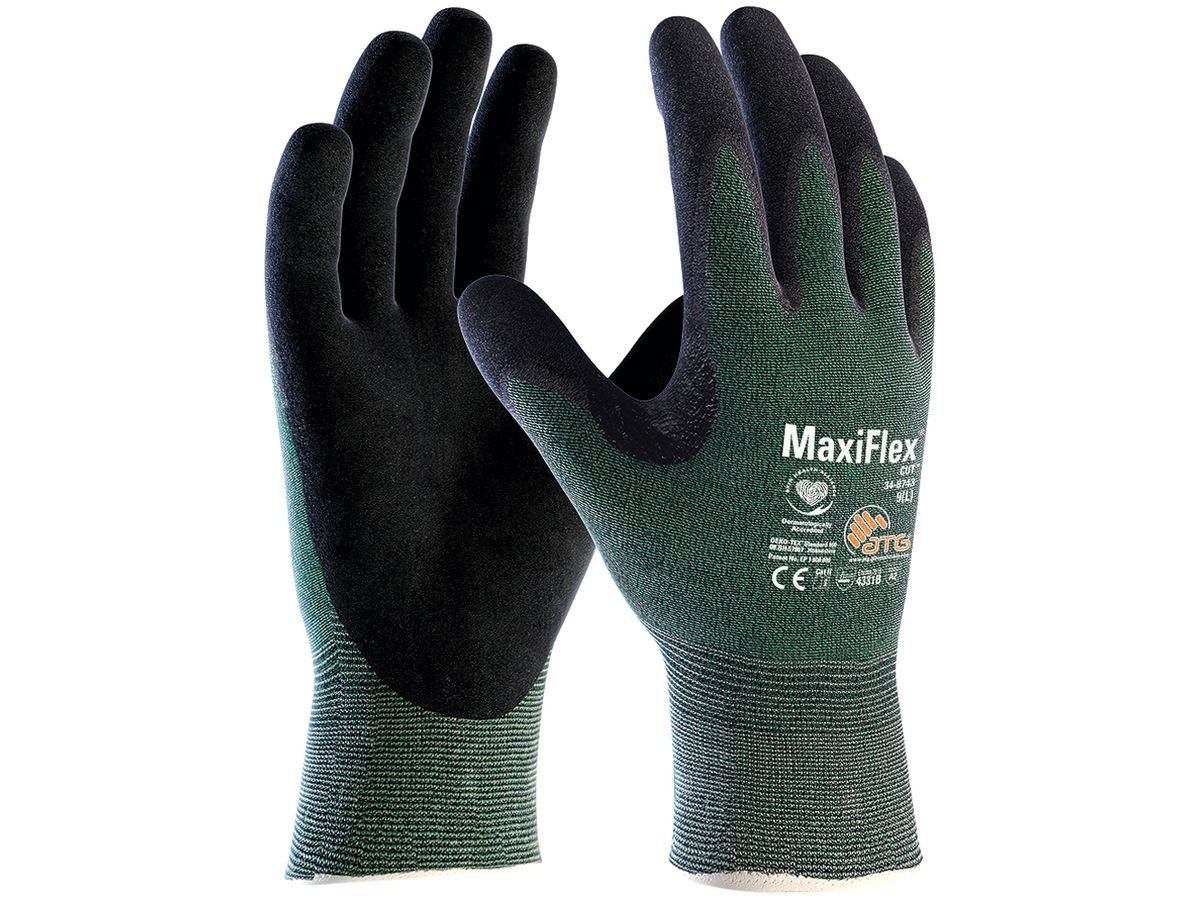 Arbeitshandschuhe ATG® MaxiFlex® Cut™ Grösse 7/S schwarz-grün