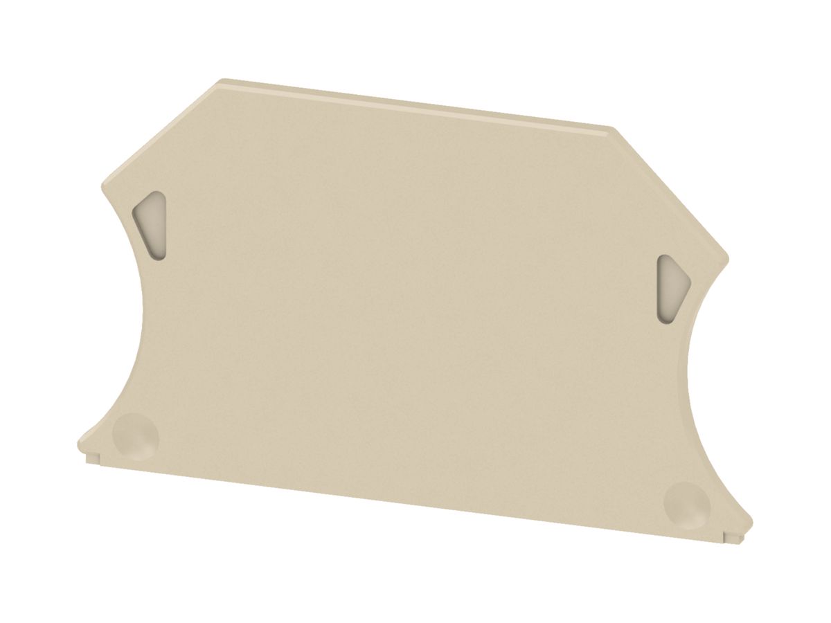 Endplatte beige 1.5mm V0 Schraubtechnik 2.5…10mm² L/N/PE