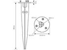 Bodenanker ESYLUX für Pollerleuchte ALVA GROUND SPIKE Ø170mm
