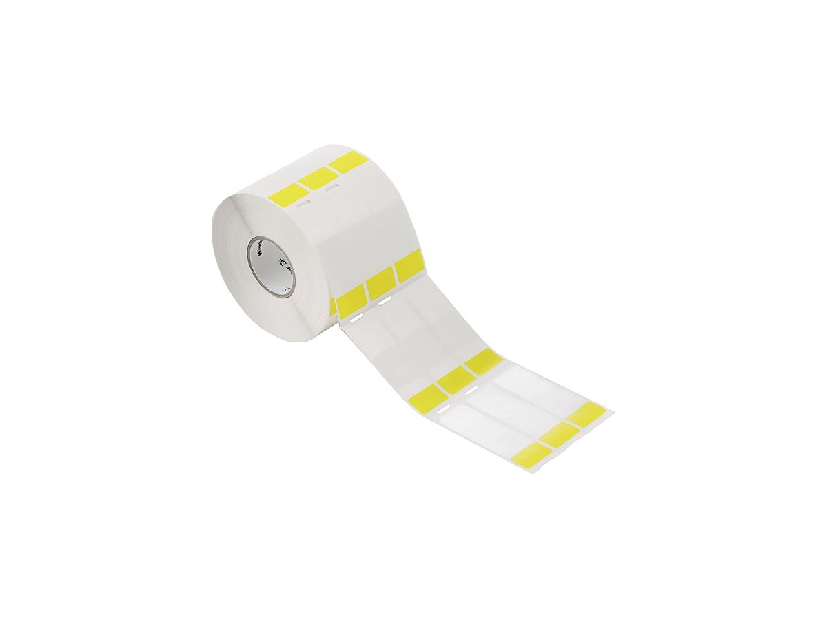Kabelmarkier-Etikette WM THM WO für Ø4.8…19.4mm 76mm Polyester gelb