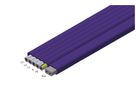 Flachkabel Woertz Combi 5×2.5+2×1.5mm² halogenfrei lila Cca