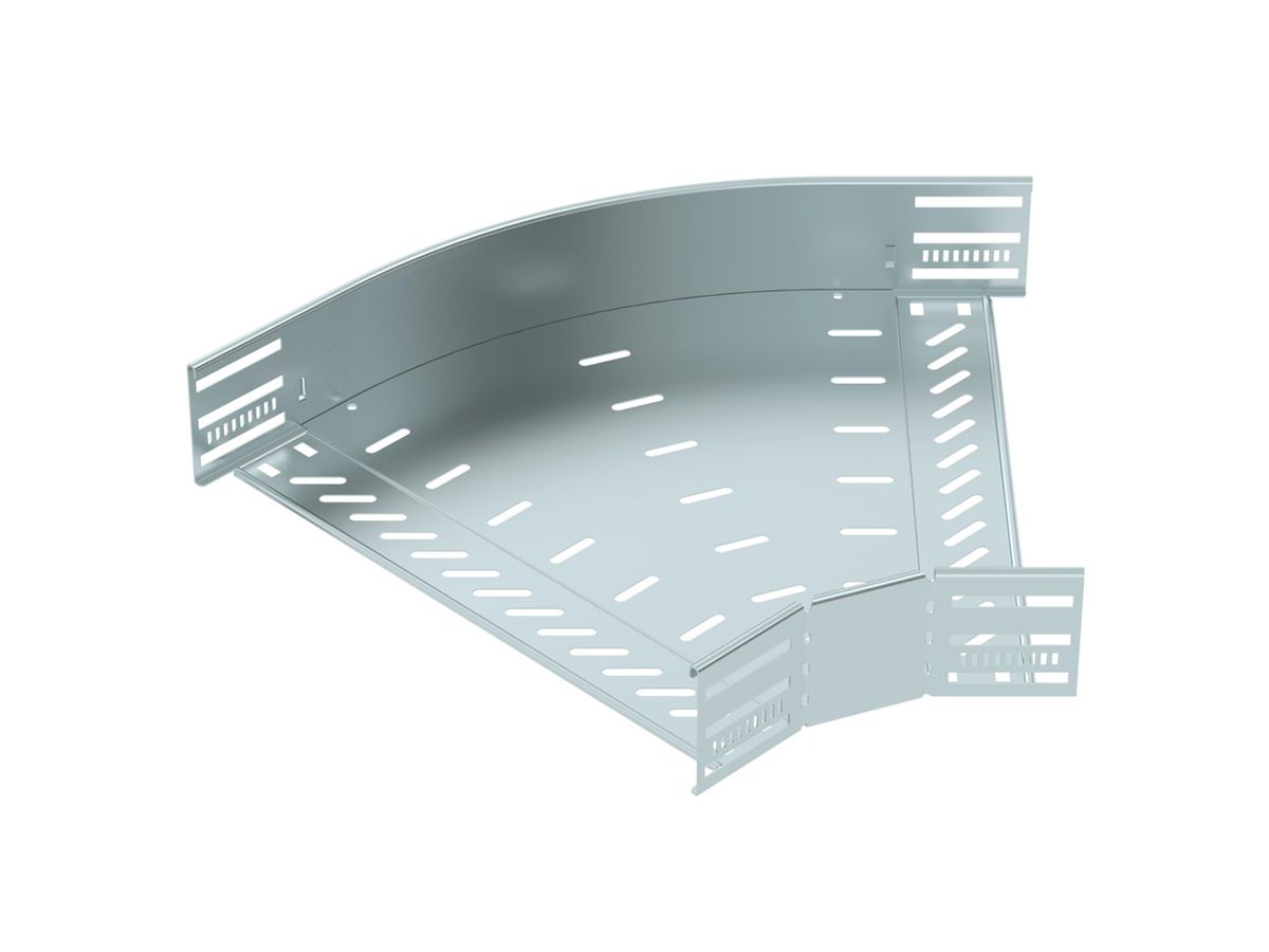 Bogen BET RB 45° 85×400mm Stahl bandverzinkt