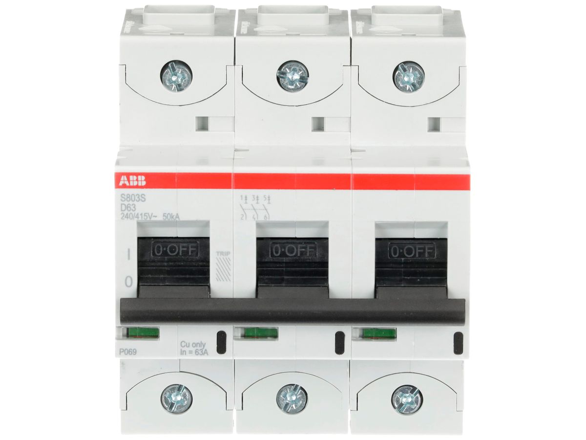 Leitungsschutzschalter ABB S803S-D 63A 50kA