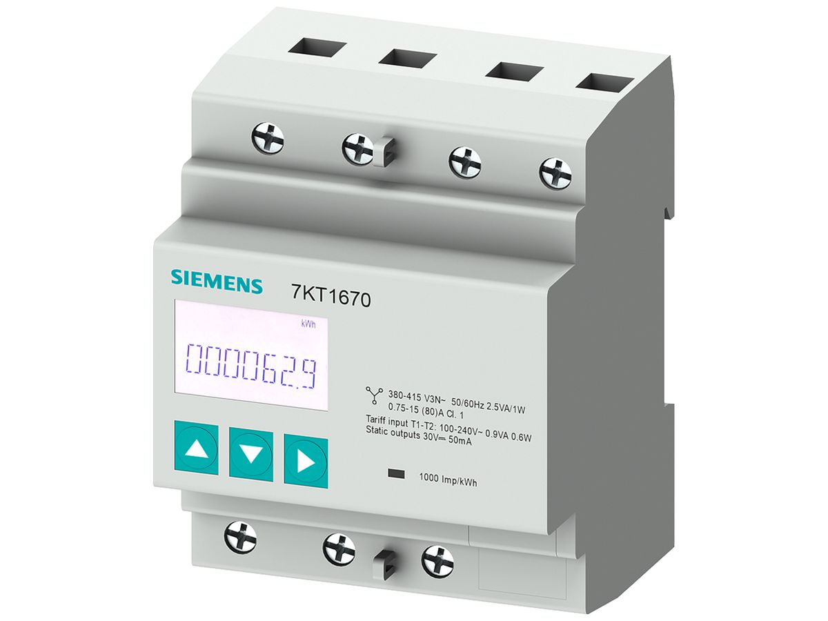 Messgerät Siemens SENTRON 3L M-Bus L-L 400V, L-N 230V, 80A